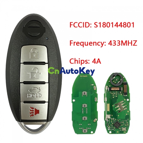 CN027077 Nissan Altima 285E3-6CA1A , S180144801 KR5TXN1 7812D-TXN1 Key - Prox Smart NCF29A1M, 433MHz