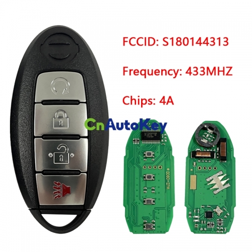 CN027086 S180144313 KR5S180144014 Smart Remote Car Key Fob 4 Button for Nissan Murano Pathfinder Titan 2015 2016 17 18 2019