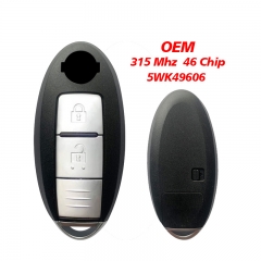 CN027110 Original 315Mhz 46 Chip Smart Key FOR Nissan MURANO FAIRLADY Z 350Z 370Z SKYLINE FUGA Genuine Fob 2 Buttons 5WK49606