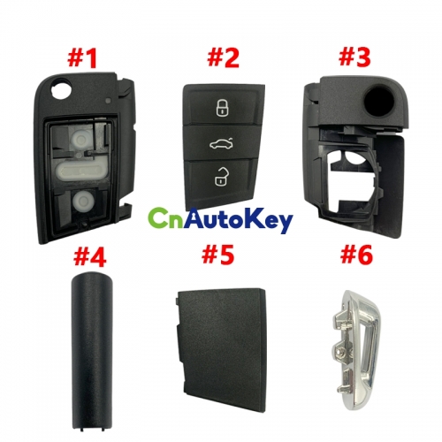 CS001039 Suitable for VW smart remote key housing