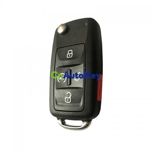 CN001141 Aftermarket Flip remote key 4+1 button with panic 433mhz for VW car key