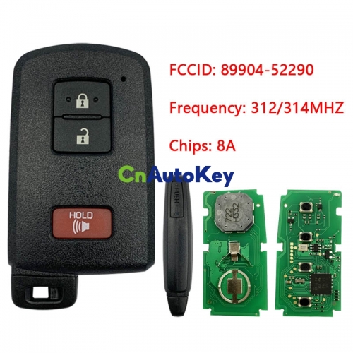 CN007137 For Toyota 3 Button Proximity Remote Fcc HYQ14FBA G Board 0020 Pn 89904-52290