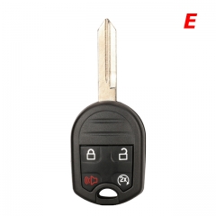 CN018132 OEM PCB 3/4 Buttons Remote Key For Ford C-Max F350 Escape Fiesta F150 Mustang Fit Mazda Uncut HU101 FO38 Blade Replace