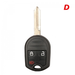 CN018132 OEM PCB 3/4 Buttons Remote Key For Ford C-Max F350 Escape Fiesta F150 Mustang Fit Mazda Uncut HU101 FO38 Blade Replace