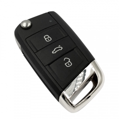 CS001041 3 Button Flip key For VW passat smart remote key shell