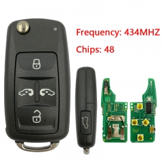 CN001120 Aftermarket VW Remote key Volkswagen Sharan / Transporter ID48 VW Can 434Mhz NON-KEYLESS GO