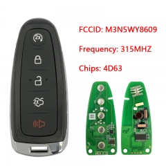 CN018111(315MHz) 4D63 M3N5WY8609 Smart Key For Remote Key For Ford Escape Titanium Focus