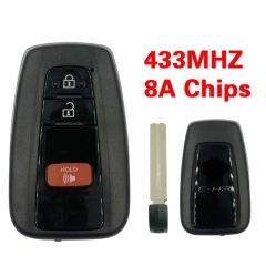 CN007138 For Toyota C-HR Genuine Smart Key Remote 2018 2+1 Buttons 433mhz 61E470...