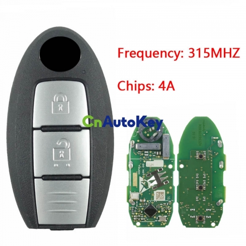 CN027112 Original for Nissan 2 button remote key with 315mhz (HITAG AES)4A chip no blade