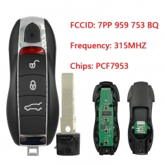 CN005002 Porsche Cayenne Remote Key 3 Button 315 Mhz New 7PP 959 753 BQ keyless ...