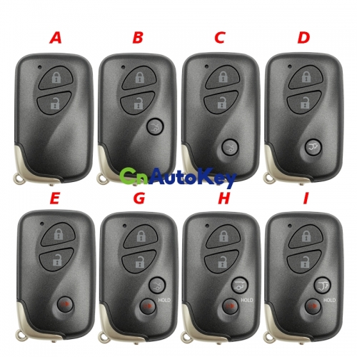 CS052012 Replacement Smart Remote Key Shell Case 2/3/4 Button TOY48for Lexus ES350 IS250 IS350 RX350 GS430 GS350 LX570 RX350 GX460