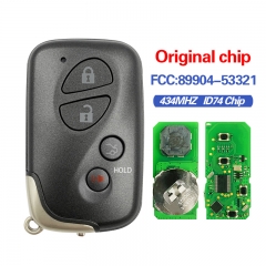 CN052044 Lexus ES, GS, IS 2009+ Smart Key, 4Buttons, 14AAC P1 98 4D-67, 433MHz 89904-53321 89904-50400 Keyless Go A433 ​​​​​​​