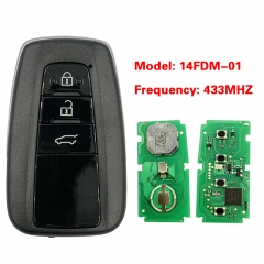 CN007210 ORIGINAL New Key For Toyota RAV4 2019 3Buttons, 433MHZ 14FDM-01 231451-...