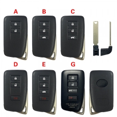 CS052056 Remote 2/3/4 Buttons Key Case For LEXUS ES350 IS/ES/GS/NX/RX/GX GS300 GS350 IS250 ES250 NX200 Smart Car Key Shell