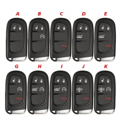 CS087008 Remote Car Key Case Shell For Jeep Grand Cherokee Dodge Ram 1500 Journey Dart Challenger Durango 2/3/4/5 Buttons