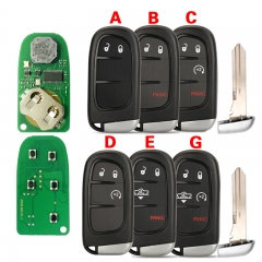 CN087059 GQ4-54T 4A/46 CHIP Remote Pickup Car Key For Dodge Ram 1500 2500 3500 2014 2015 2016 2017 2018 Keyless FOB 433Mhz 2/3/4/5 BT