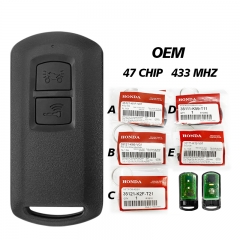 MK0027 OEM For HONDA Motor FCC K1F K66 K2F K59 K2C K12 Keyless Smart Key 433.92MHZ 47 CHIP With Package