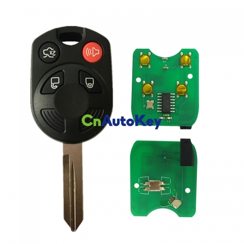 CN018092 For Ford Mercury Lincoln (3 + 1) buttons - 315 MHz 4D63 80BIT Part 8G1T-19H316-A, 164-R7013 Fcc# CWTWB1U722