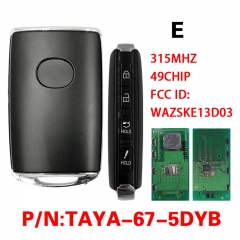 CN026060 2020-2021 Mazda CX-5 Smart Key / PN: TAYA-67-5DYB / WAZSKE13D03 315MHZ 49CHIP