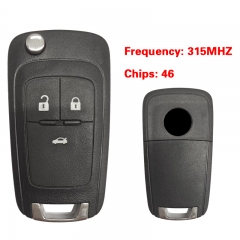 CN088009 Suitable for Vauxhall remote control key Aftermarket 46 chip 315MHZ 3 b...