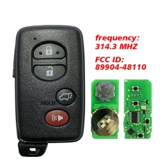 CN007204 2008-2013 Toyota Highlander 4-Button Smart Key Fob (FCC HYQ14AAB, PN 89...
