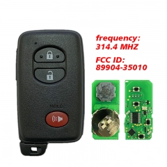 CN007209 Prius Toyota Prius 4Runner 2010+ Smart Key, 3Buttons, HYQ14ACX-5290 315MHz Light Gray 89904-35010 Keyless Go