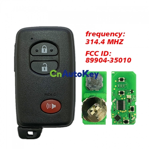 CN007209 Prius Toyota Prius 4Runner 2010+ Smart Key, 3Buttons, HYQ14ACX-5290 315MHz Light Gray 89904-35010 Keyless Go