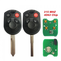 CN018062 For Ford Keyless Entry Remote Key 4 Button 315MHZ 4D63 80BIT OUCD600002...