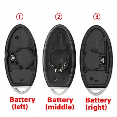 CS027030 Suitable for Nissan key casing, Tianlai Qida Xuanyi Liwei Xiaoke smart card remote control casing replacement modification