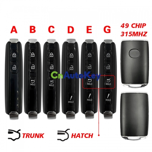 CN026060 2020-2021 Mazda CX-5 Smart Key / PN: TAYA-67-5DYB / WAZSKE13D03 315MHZ 49CHIP