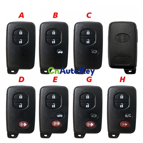 CS007146 Aftermarket 4 Button Smart car remote shell For Toyota Replacement Shell Cover