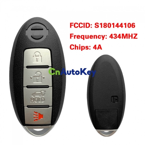 CN027089 S180144106 433MHz 4A-PCF7953M Keyless Smart Remote Car Key Fob For Nissan Rogue X-Trail 2014 2015 2016 KR5S180144106