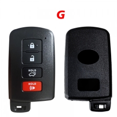 CS007147 aftermarket 2/3/4 Button Smart Key For Toyota car remote shell with blade
