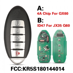 CN021015  KR5S180144014 Remote Smart Car Key For Infiniti JX35 Q60 QX60 433Mhz 4...