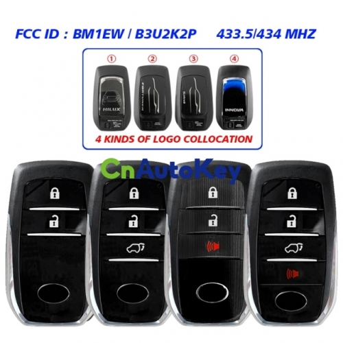 CN007308 Smart Key B3U2K2L 0010 Board Fit For New Toyota HILUX FORTUNER 433.5/434MHZ Can instead 0182 BM1ET FCC: BM1EW /B3U2K2P