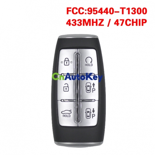 CN020302 for 2022 Hyundai Genesis G80 4Buttons Smart KeyFCC ID: TQ8-FOB-4F96 PN: 95440-T1300 CHIP: 47 433MHz