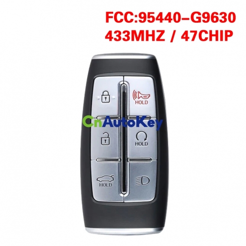 CN020298 for 2022 Hyundai Genesis G70 5+1Buttons Smart Key FCC ID: TQ8-FOB-4F36 PN: 95440-G9630 CHIP:47 433MHz