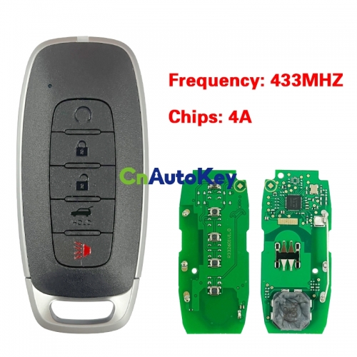 CN027106 Genuine Nissan Pathfinder 2023 Smart Key Remote 4+1 Buttons 433 MHz 4A Chip FCC ID: KR5TXPZ3 P/N: 285E3-7LA7A