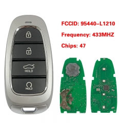 CN020157 Genuine Hyundai Sonata 2019-2020 Smart Key Remote 4 buttons 433 MHz Fcc idFOB-4F26 95440-L1210