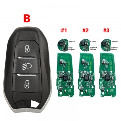 CN009047 2020 Peugeot 5008, 508 Smart Key PCB , 3Buttons, IM3A HITAG AES NCF29A1, IM3A 434MHz Keyless Go