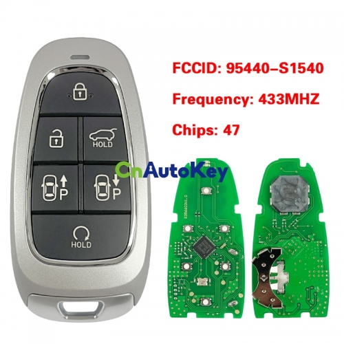 CN020230 Hyundai Santa Fe 2021 Smart Key Remote 6 buttons 433 MHz HITAG 3 ID47 PCF7938 chip 95440-S1540