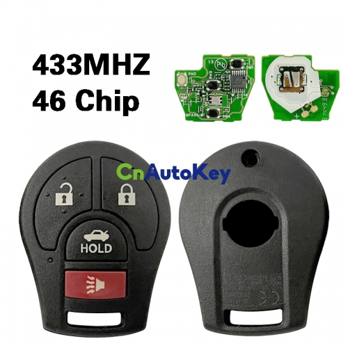 CN027022 Suitable for Nissan's new original 46 chip 433MHZ 3+1 button