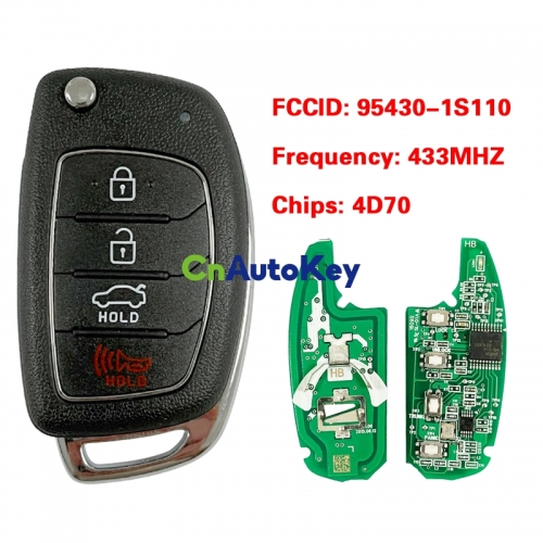 CN020051 Genuine Hyundai Remote Key 95430-1S110 433MHZ 4D70