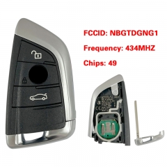 CN006120  OEM Genuine Smart Remote key Fob 434MHz 3 Button for BMW F/G Series 2014-2017 X1 2015-2021 NBGIDGNG1,Model: IDGNG1