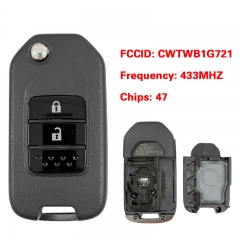 CN003161 original Honda 2 button remote key with PCF7961X(Hitag3) ID 47 chip-434...