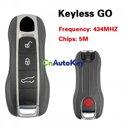 CN005016 ORIGINAL Smart Key for Porsche Cayene 3+1 Buttons 434MHz Blade HU162T Part No 9Y0959753AB Keyless GO