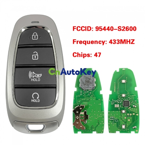 CN020246 4-Button Remote For 2020-2023 Hyundai Santa Fe Smart Key FCC ID: TQ8-FOB-4F26 PN: 95440-S2600