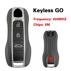 CN005023 OEM Smart Key for Porsche 911 Buttons:3+1 / Frequency: 433MHz / Blade signature: HU162T / Part No: 992959753J / Keyless GO