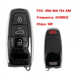 CN008017 Original OEM Smart Remote Key Control Car Fob 3+1 Button For Audi A5 A6 A7 Q8 2019 2020 2021 433MHz Keyless Go FCCID 4N0 959 754 AM