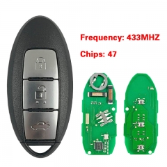 CN027042 3 buttons remote car key 433mhz FCF7952 for 2016 Nissan new Bluebirds N...